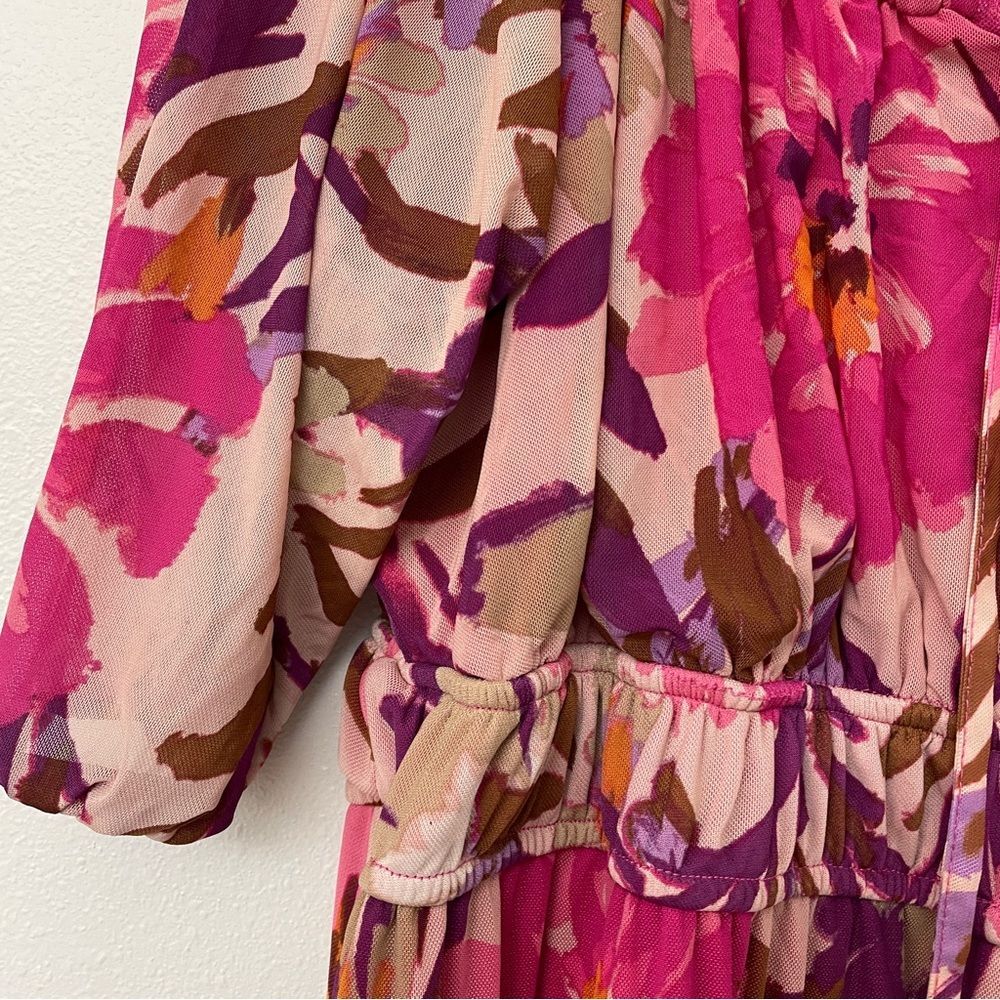 Kathy Ireland Ruched Ruffled Midi Dress - Picture 4 of 8